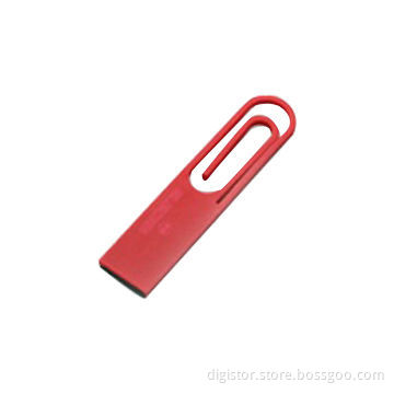 Paper clip USB flash drive, 1GB-16GB, customized customer's logo